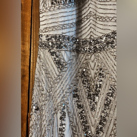 New Light Blue Beaded Gown - Picture 3 of 6